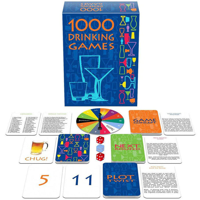 card, dice, and spinner drinking games
