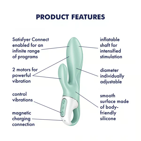 Air Pump Bunny 5+ Vibrator by Satisfyer