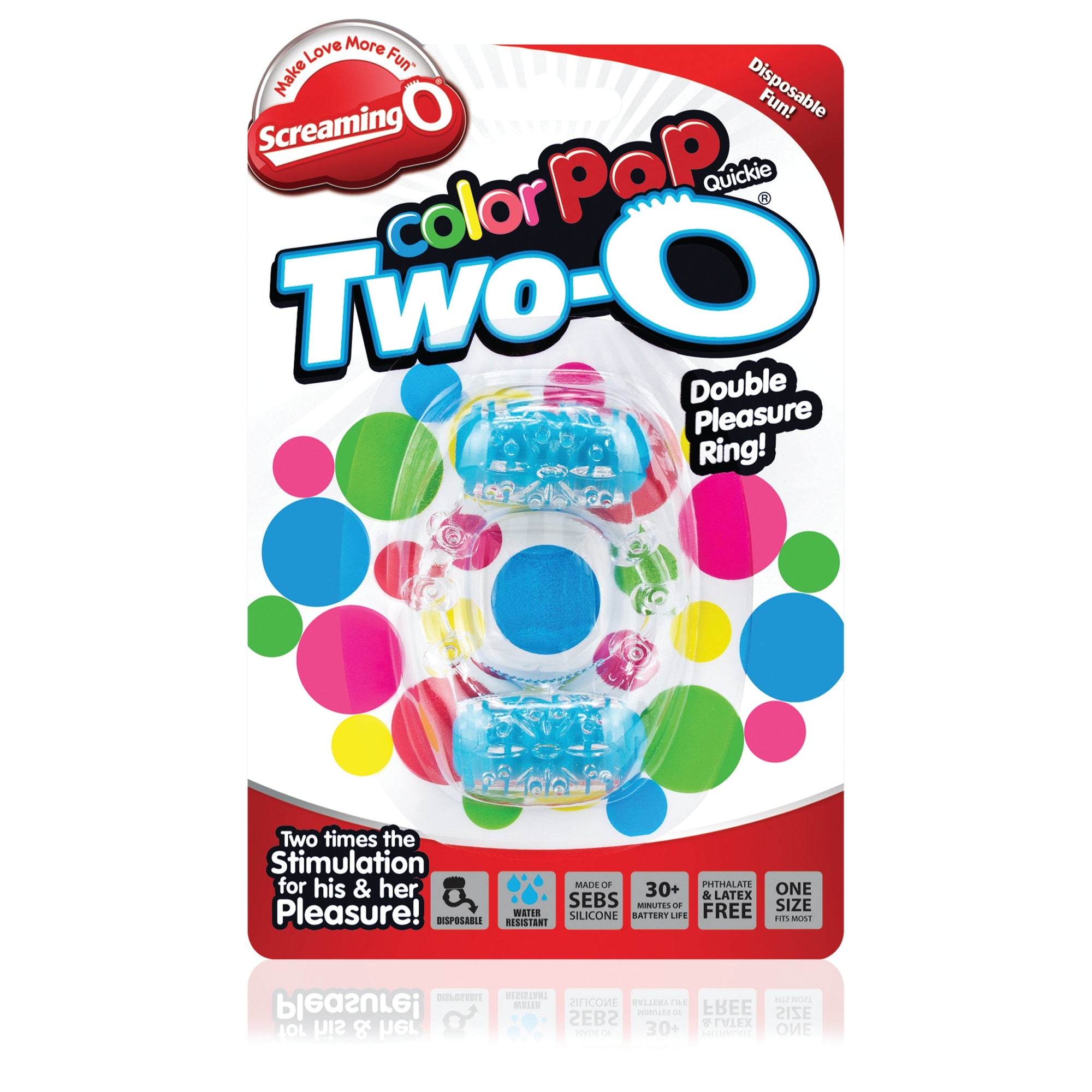 ColorPoP Quickie Two-O Cock Ring by Screaming O