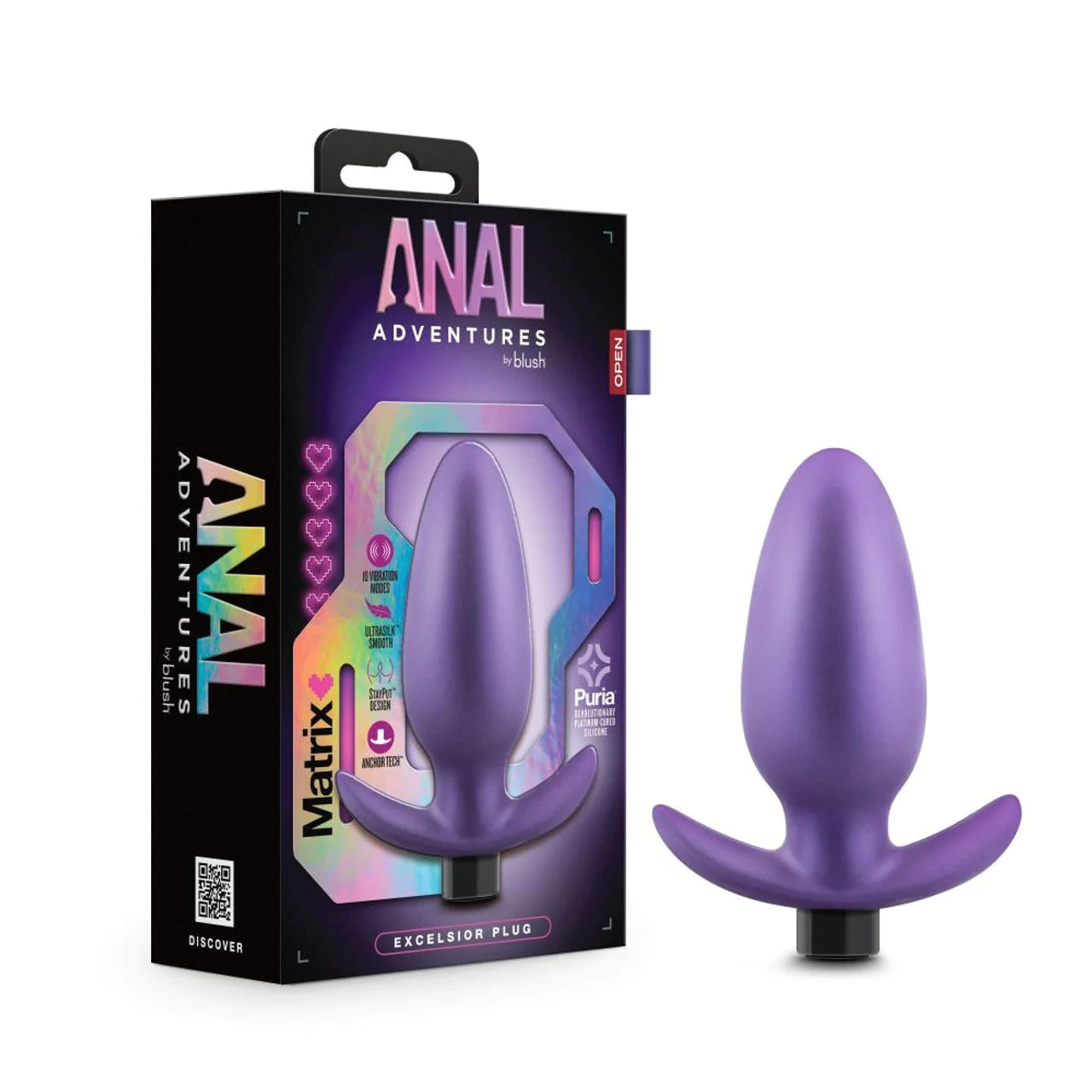 Anal Adventures Excesior Vibrating Anal Plug by Blush Novelties
