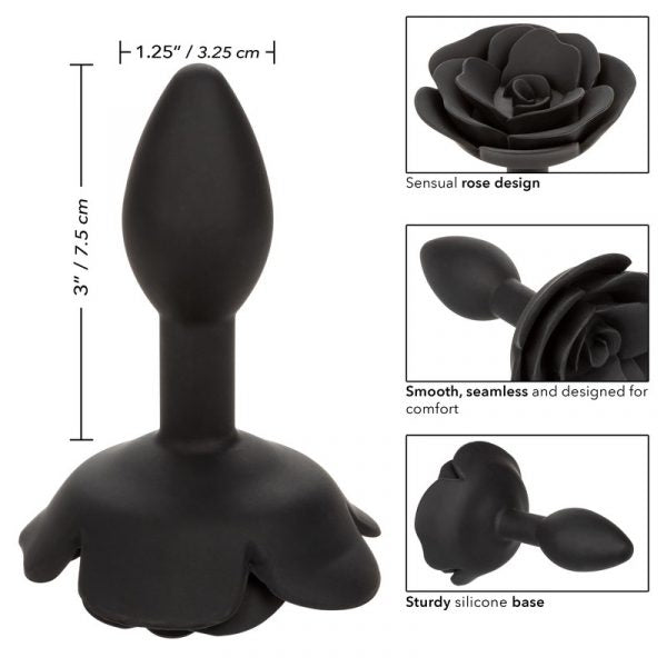 Forbidden Rose Anal Plug Small 3" by Cal Exotics