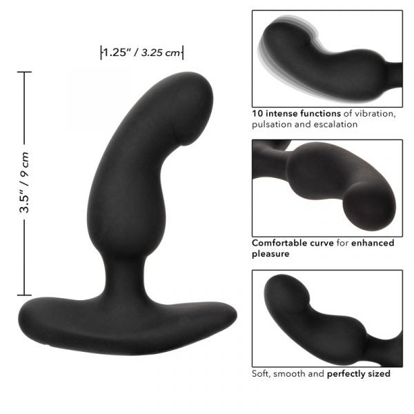Curved Vibrating Anal Probe Rechargeable by Cal Exotics