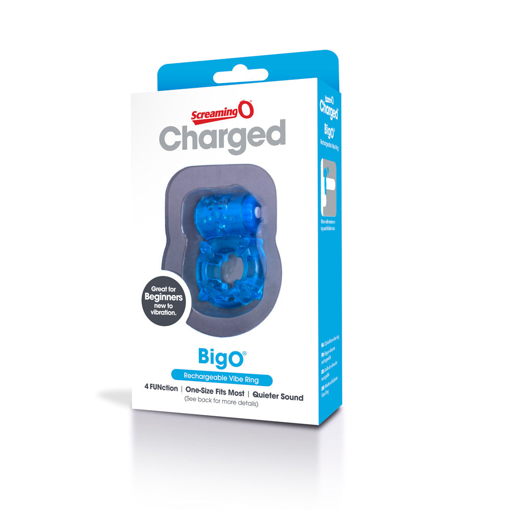 Charged Big O Vibrating Cock Ring by Screaming O