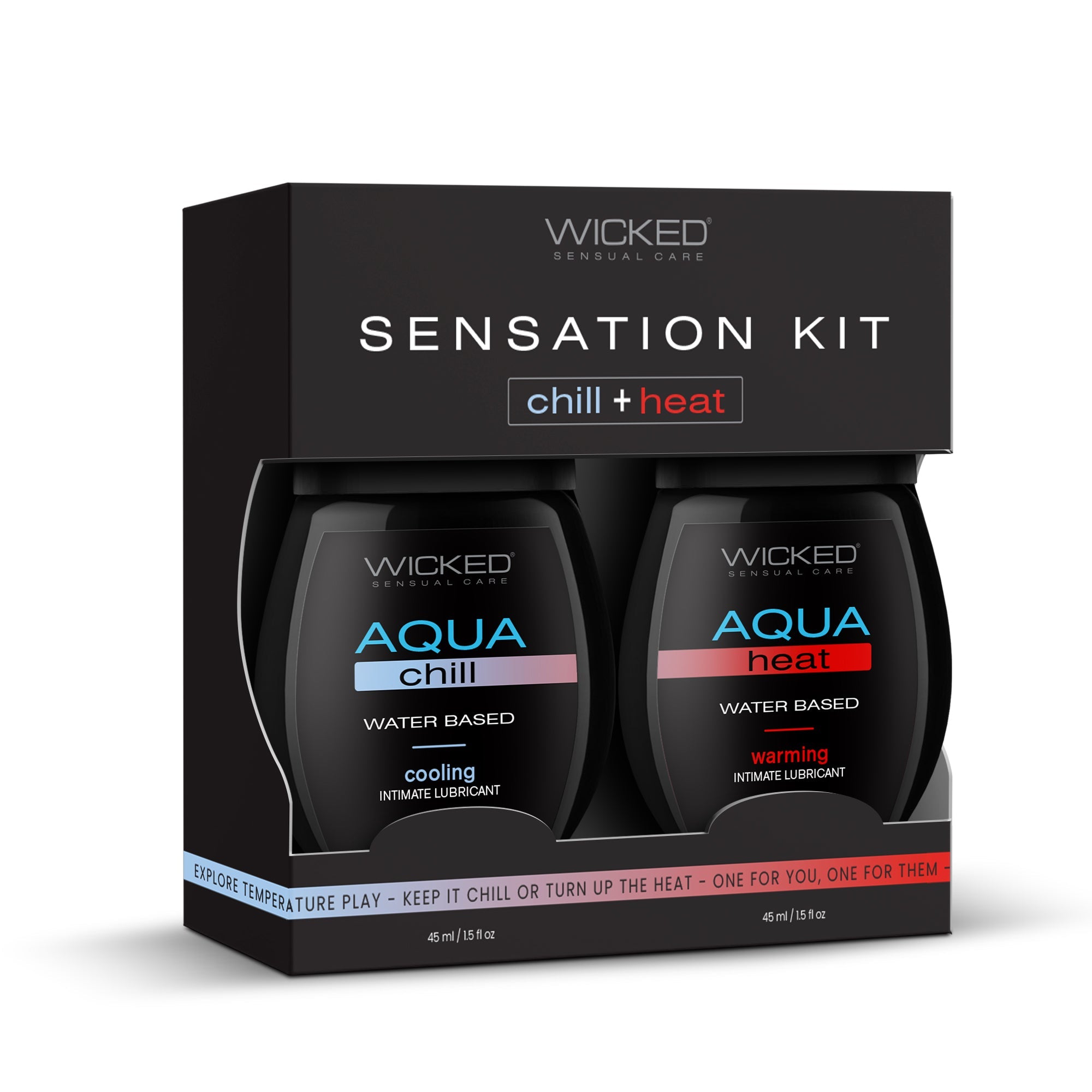 Wicked Sensation Kit Aqua Heat + Chill Lubricant