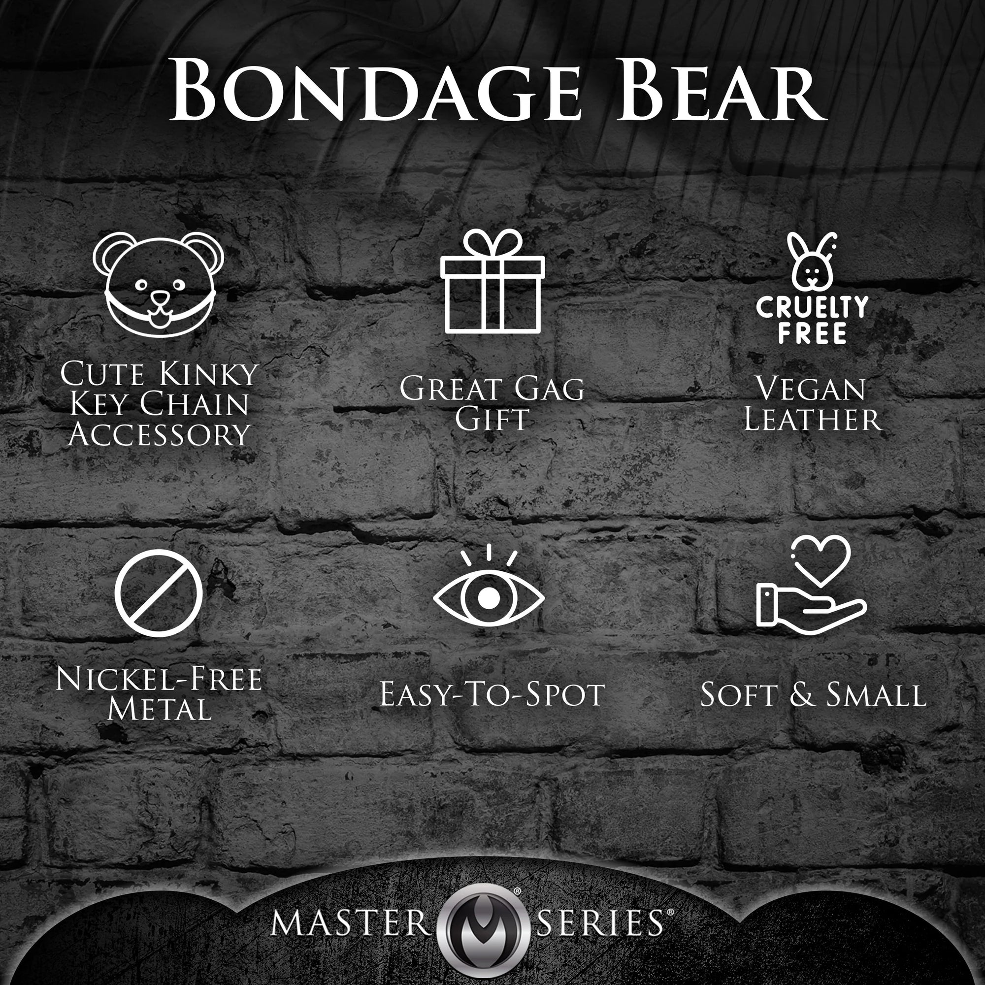 Bondage Teddy Bear Keychain BDSM by XR