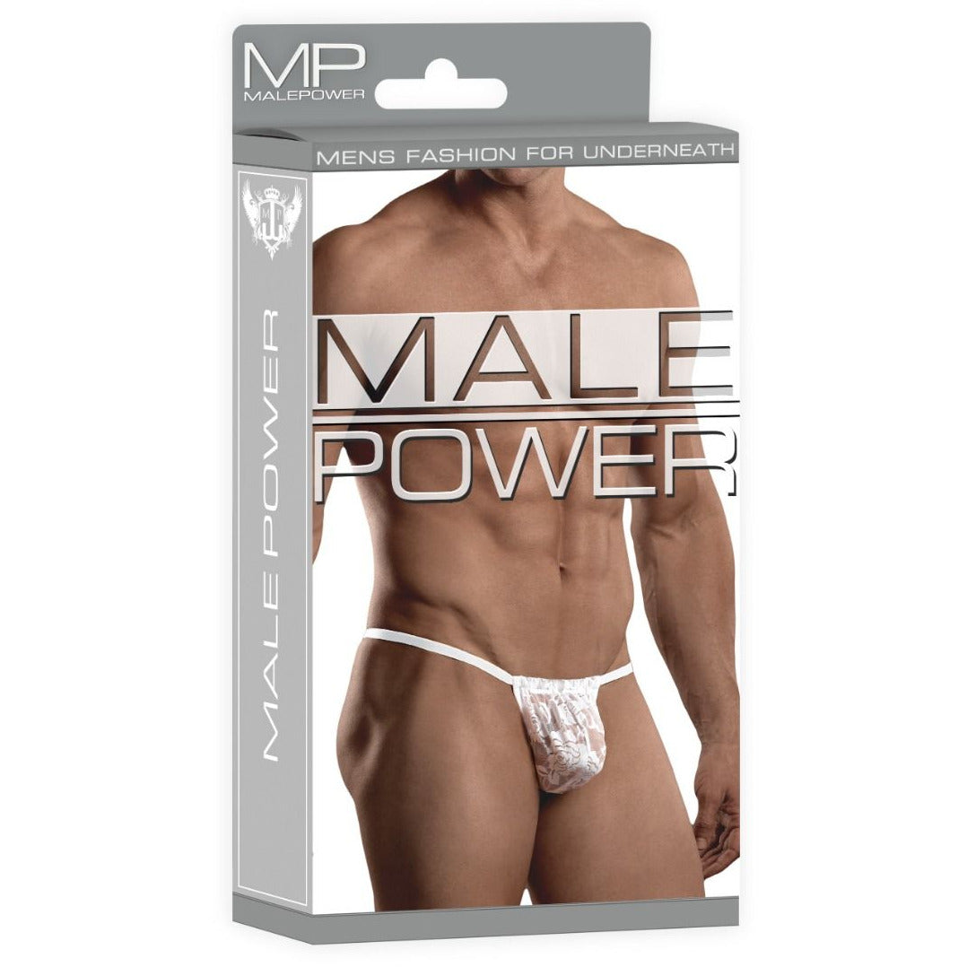 Stretch Lace Men's G-String by Male Power
