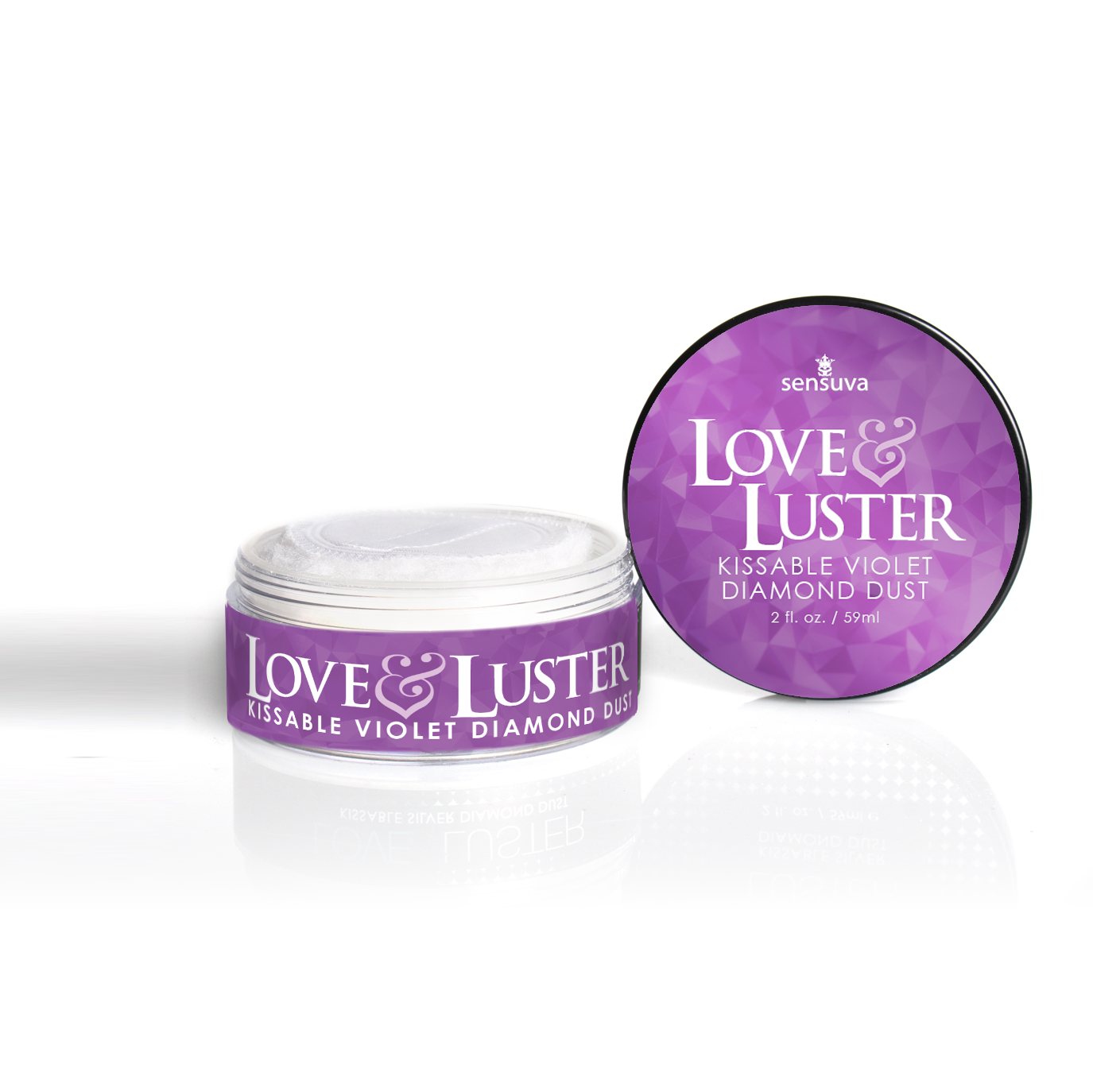 Love & Luster Kissable (VIOLET) Diamond Dust 2 fl.oz. (59ml) Jar