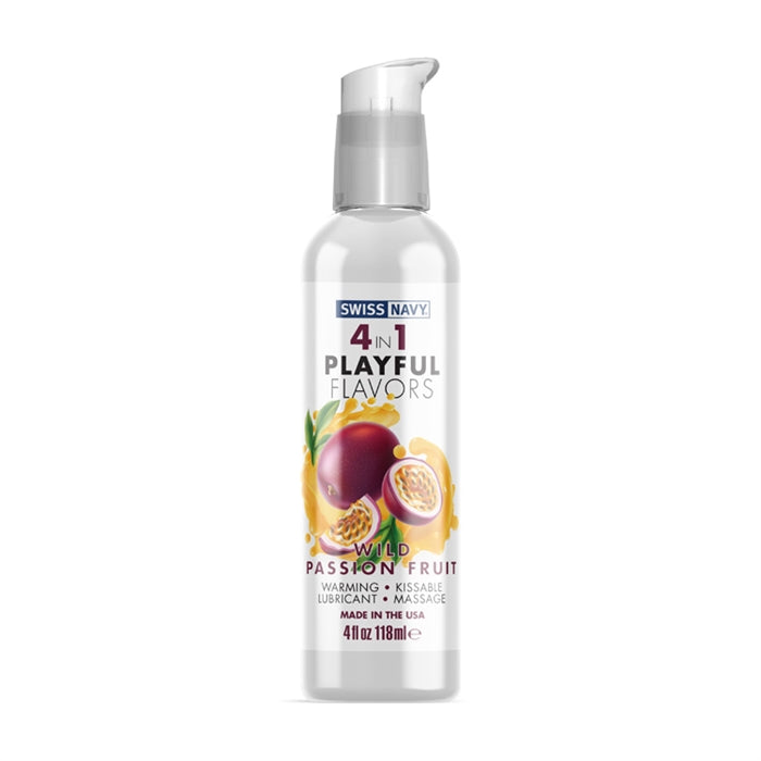 passion fruit lubricant in white bottle