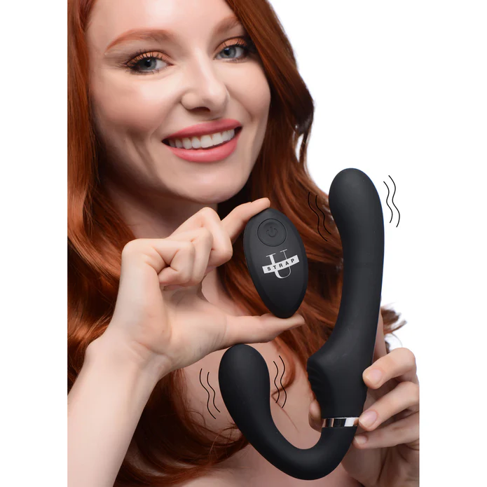 10X Mighty Rider Vibrating Strapless Strap-on