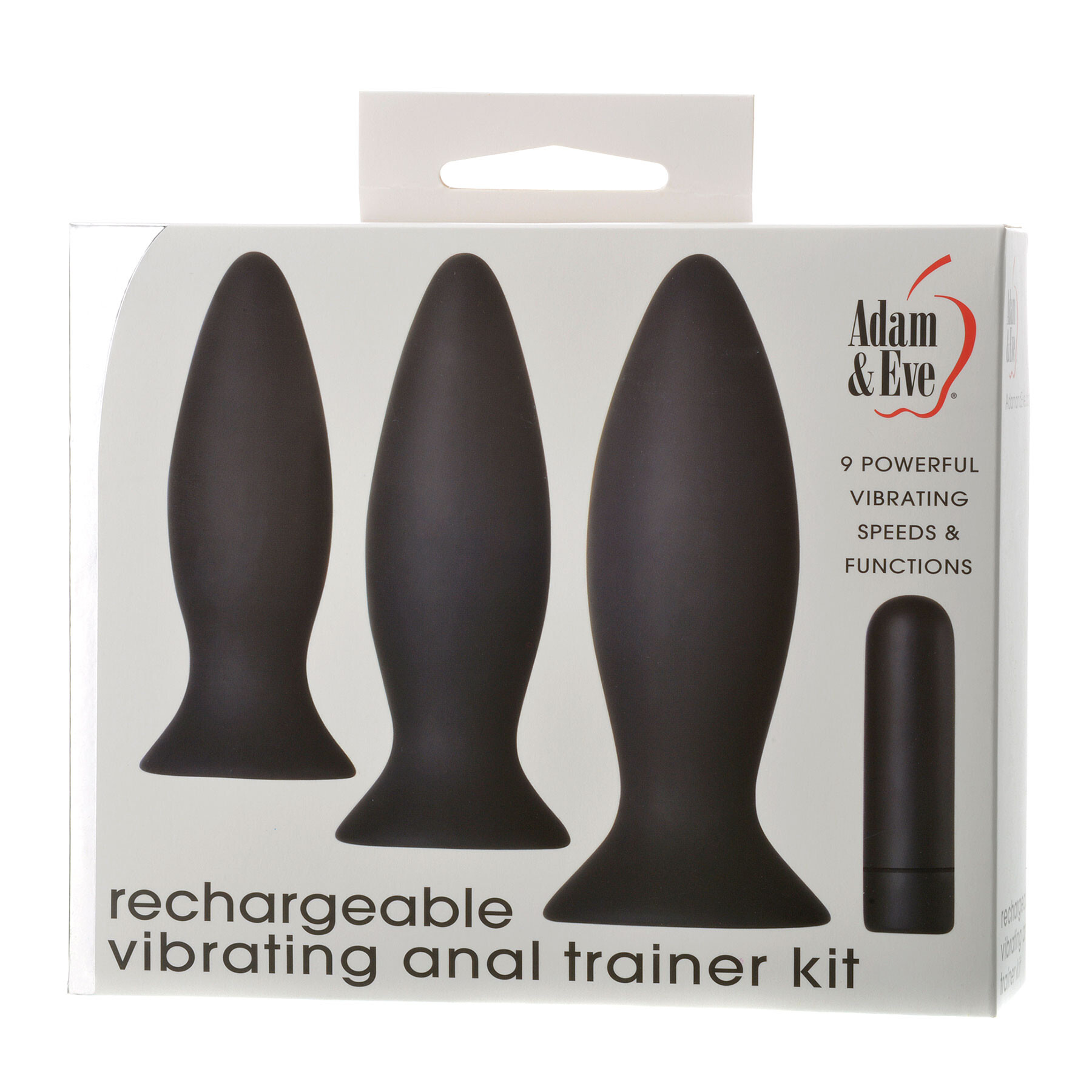 Adam & Eve Rechargeable Vibrating Anal Plug Trainer Kit