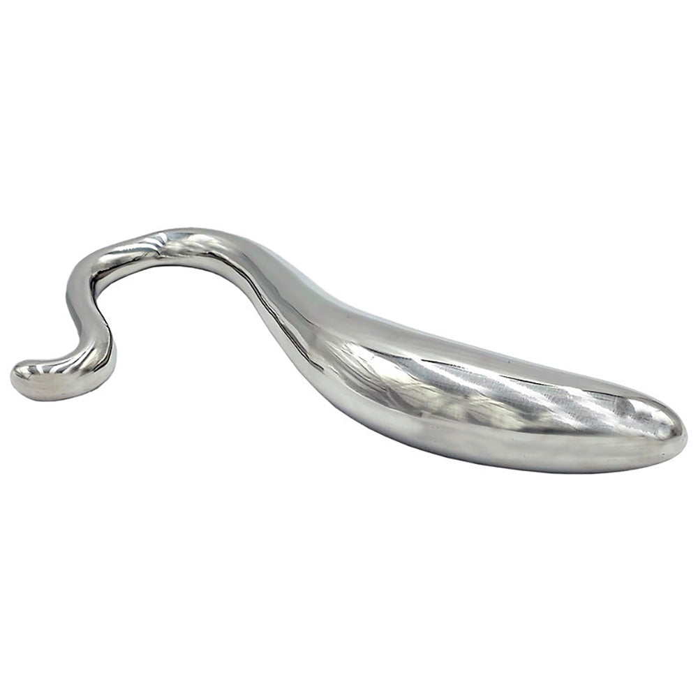 Stainless Steel Hollow Curved Wand In Case