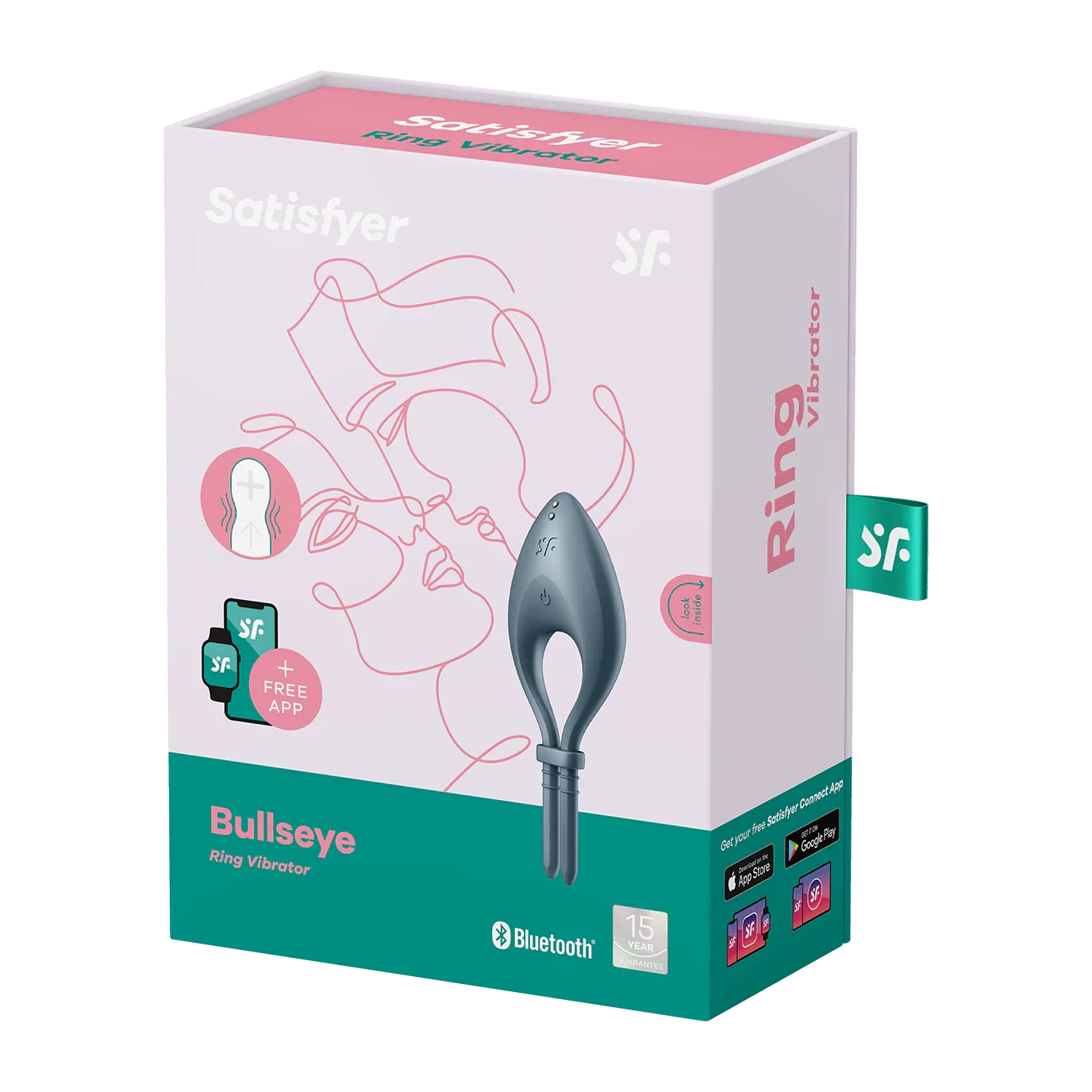 Bullseye Slate Connect App Cock Ring by Satisfyer