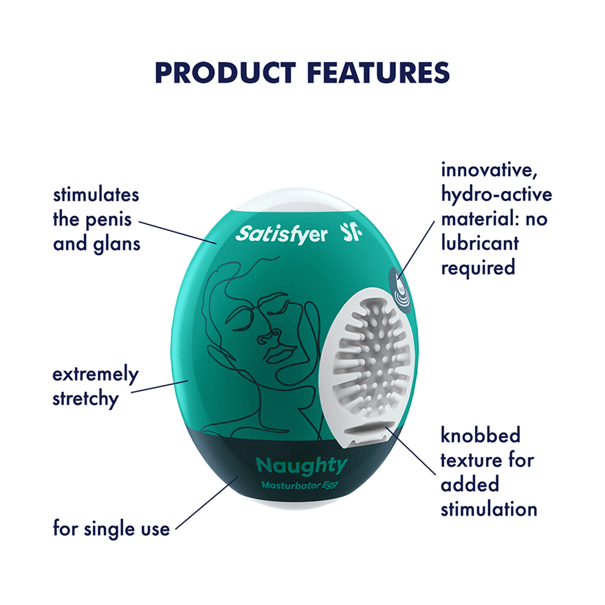 Naughty Masturbator Egg 3pk Set by Satisfyer