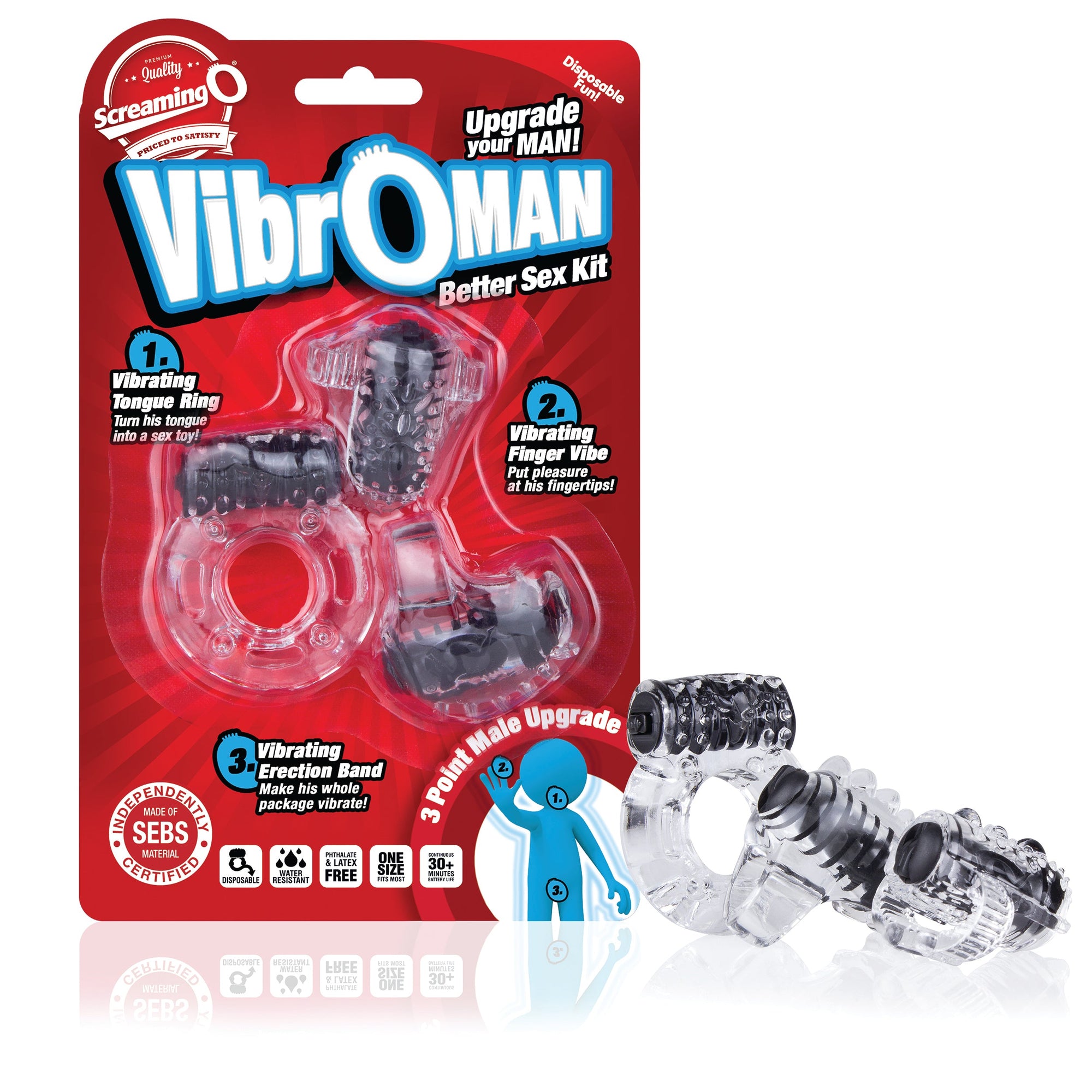 Vibroman Vibrating Cock RIng by Screaming O