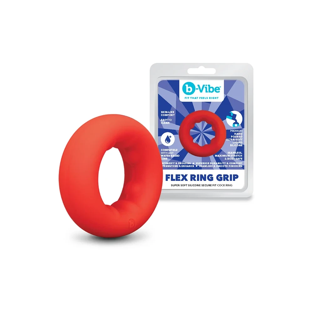 B-Vibe Flex Cock Ring Grip Ultra Soft Silicone