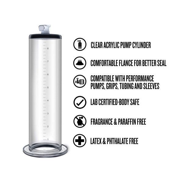 Performance Penis Pump Cylinder 9" 2.25" by Blush
