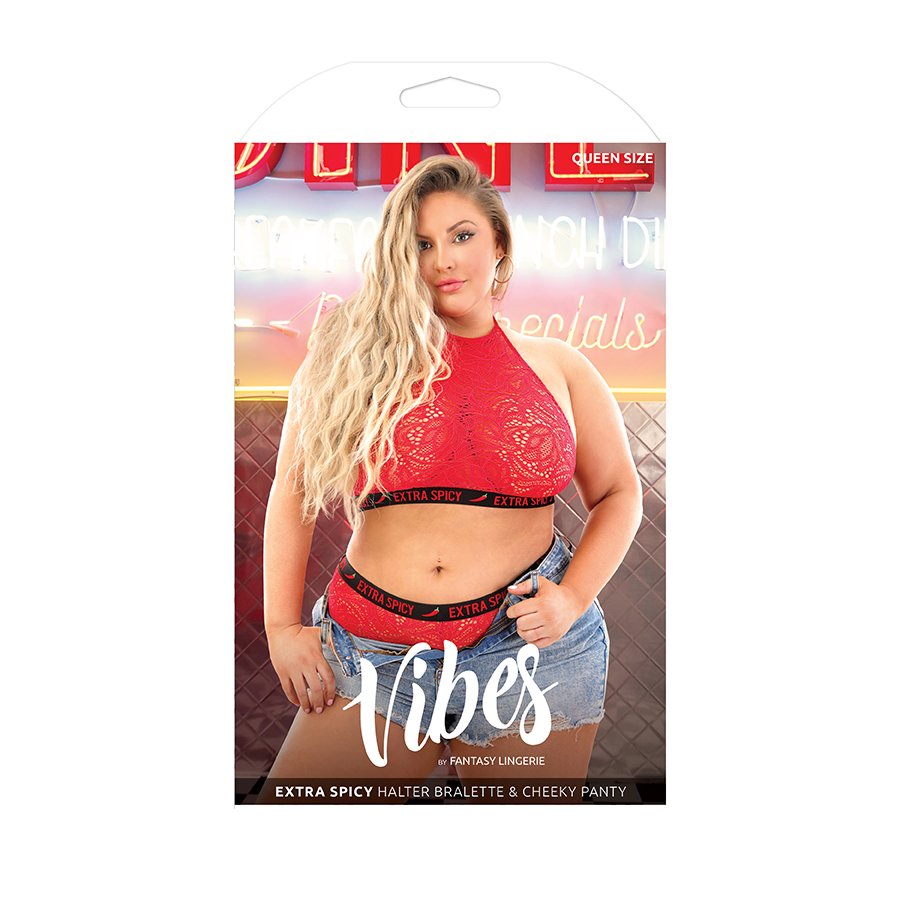Extra Spicy Halter Bralette & Cheeky Panty