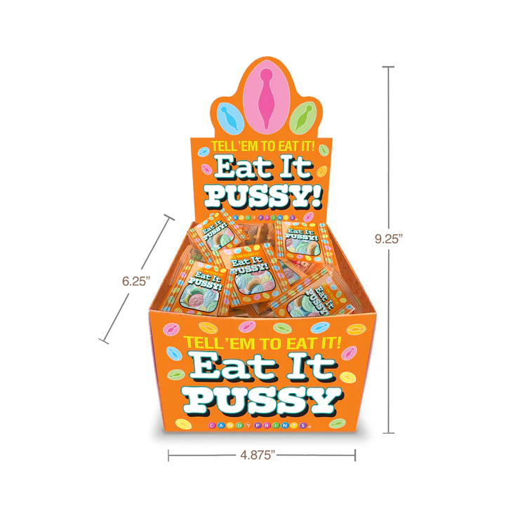 EAT IT PUSSY, INDIVIDUAL BAG OF 5, DISPLAY OF 100