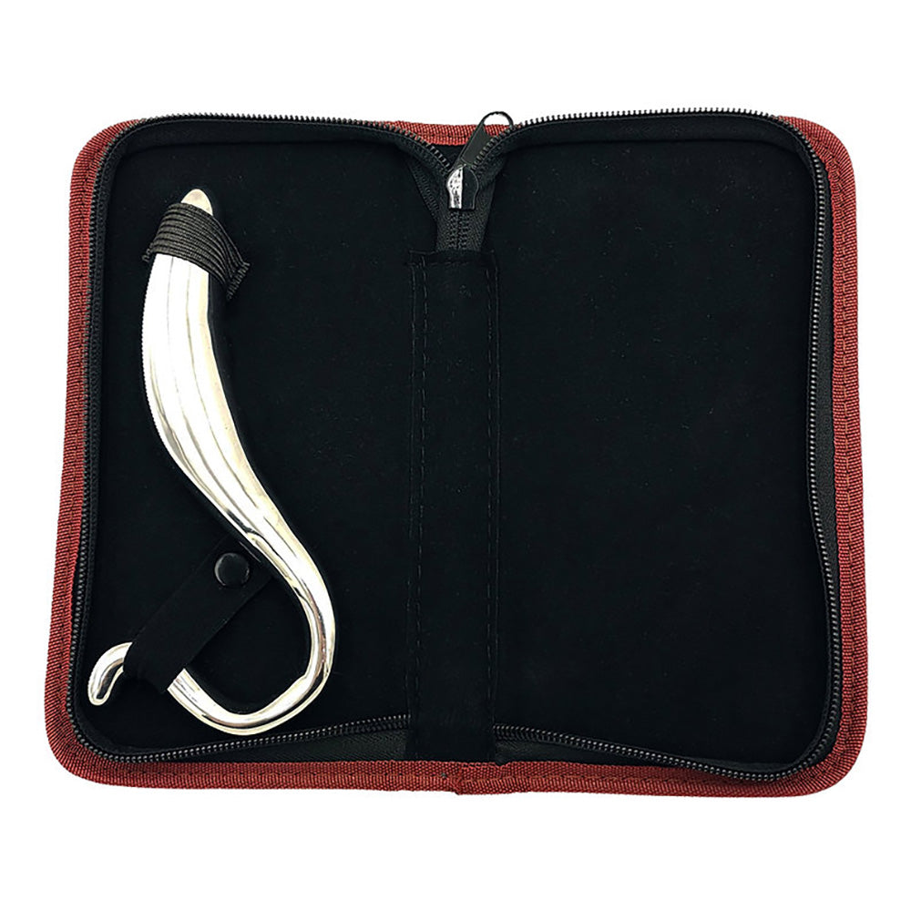 Stainless Steel Hollow Curved Wand In Case