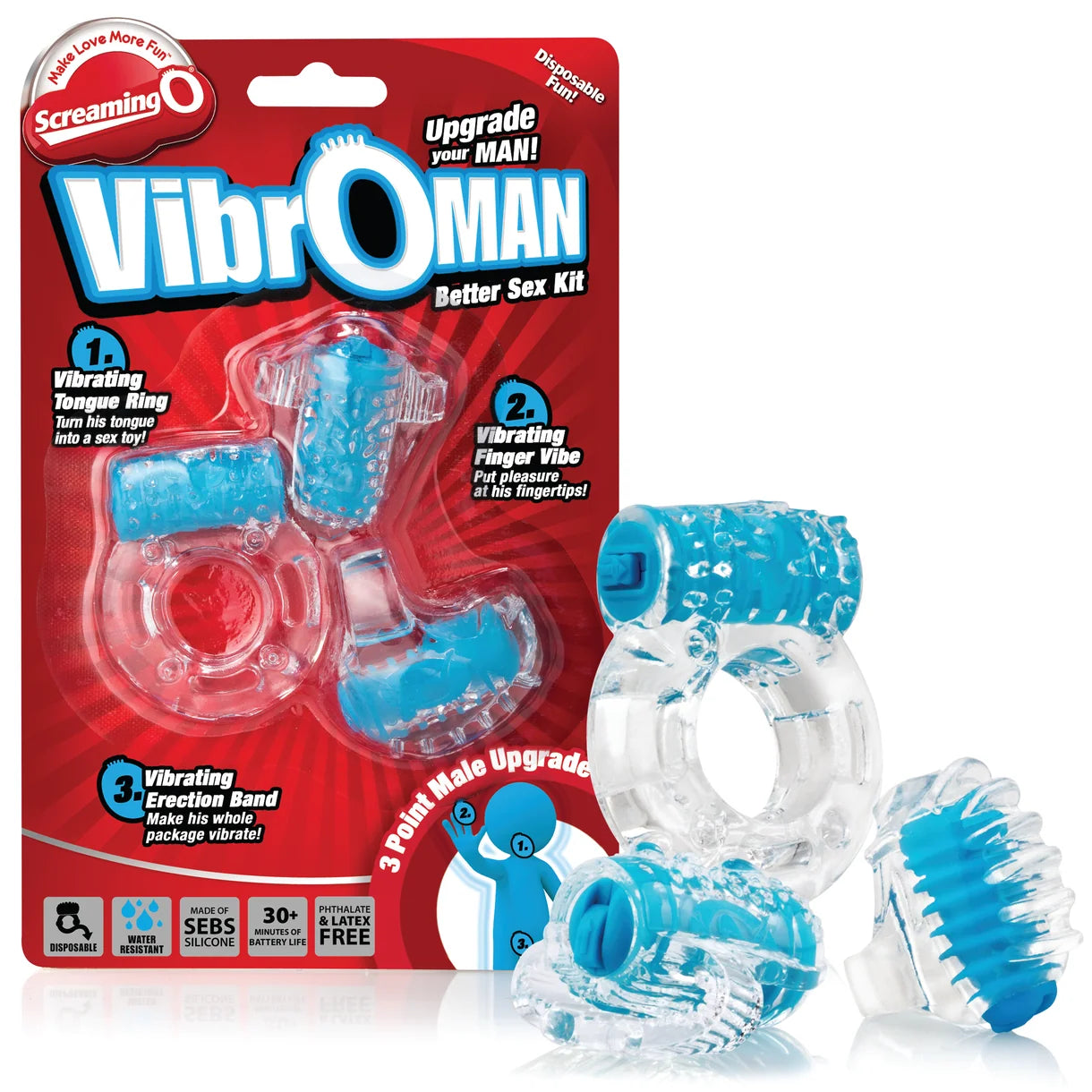 Vibroman Vibrating Cock RIng by Screaming O