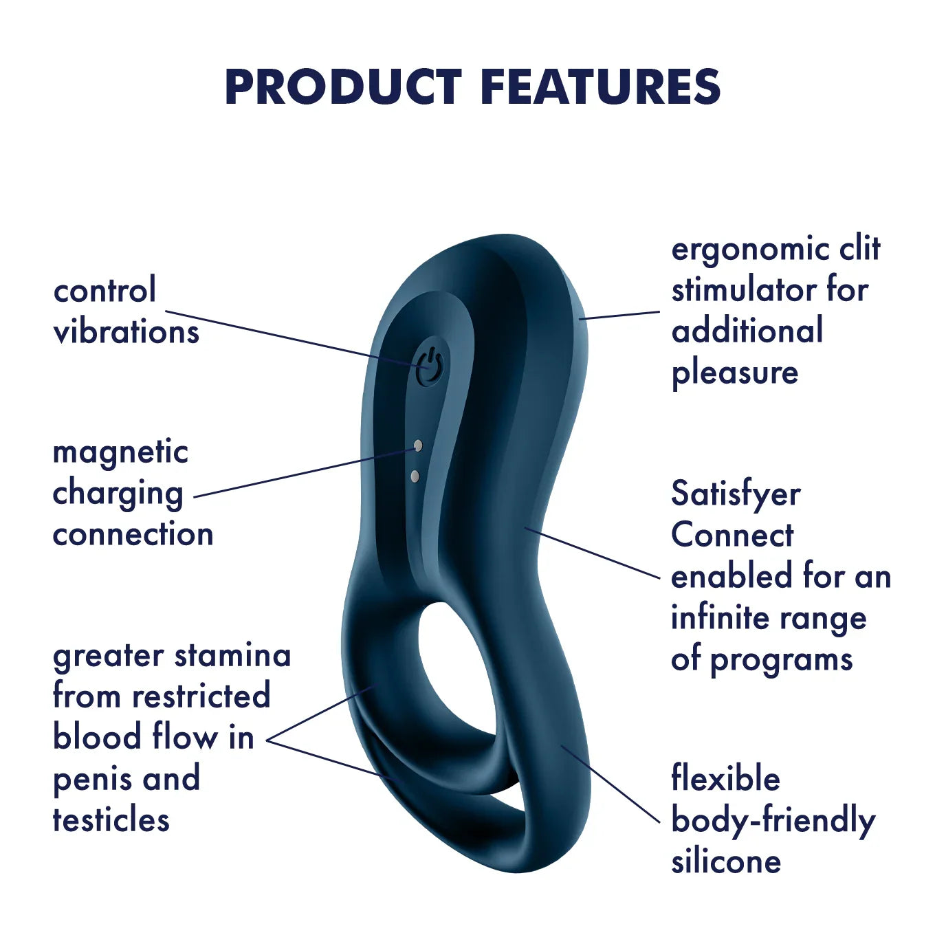 Epic Duo Cock Ring Connect App by Satisfyer