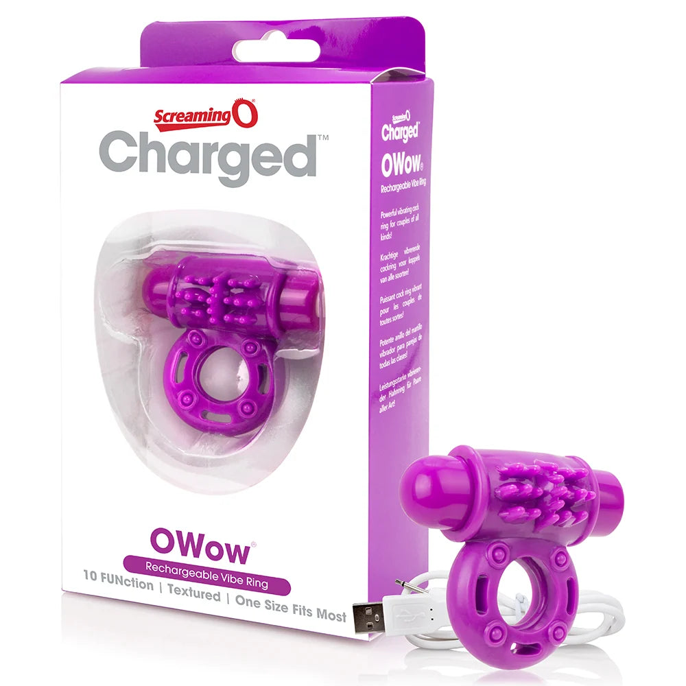 Charged OWow Vooom Mini Vibrating Cock Ring by Screaming O