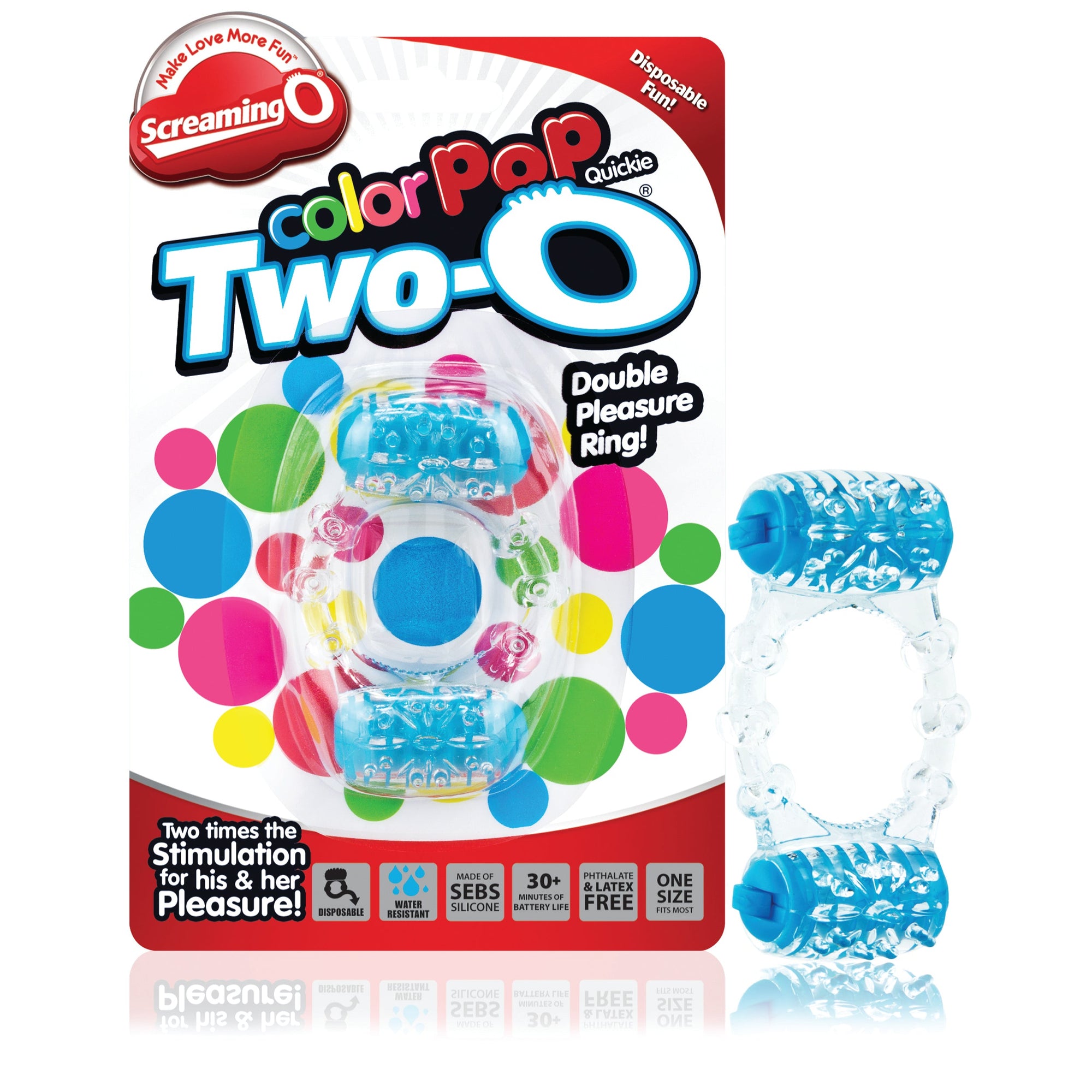 ColorPoP Quickie Two-O Cock Ring by Screaming O