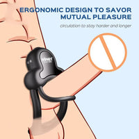 Anello vibrating double cock ring example photo