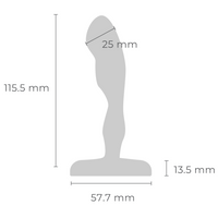 Measurement chart of a product with dimensions labeled in millimeters.
