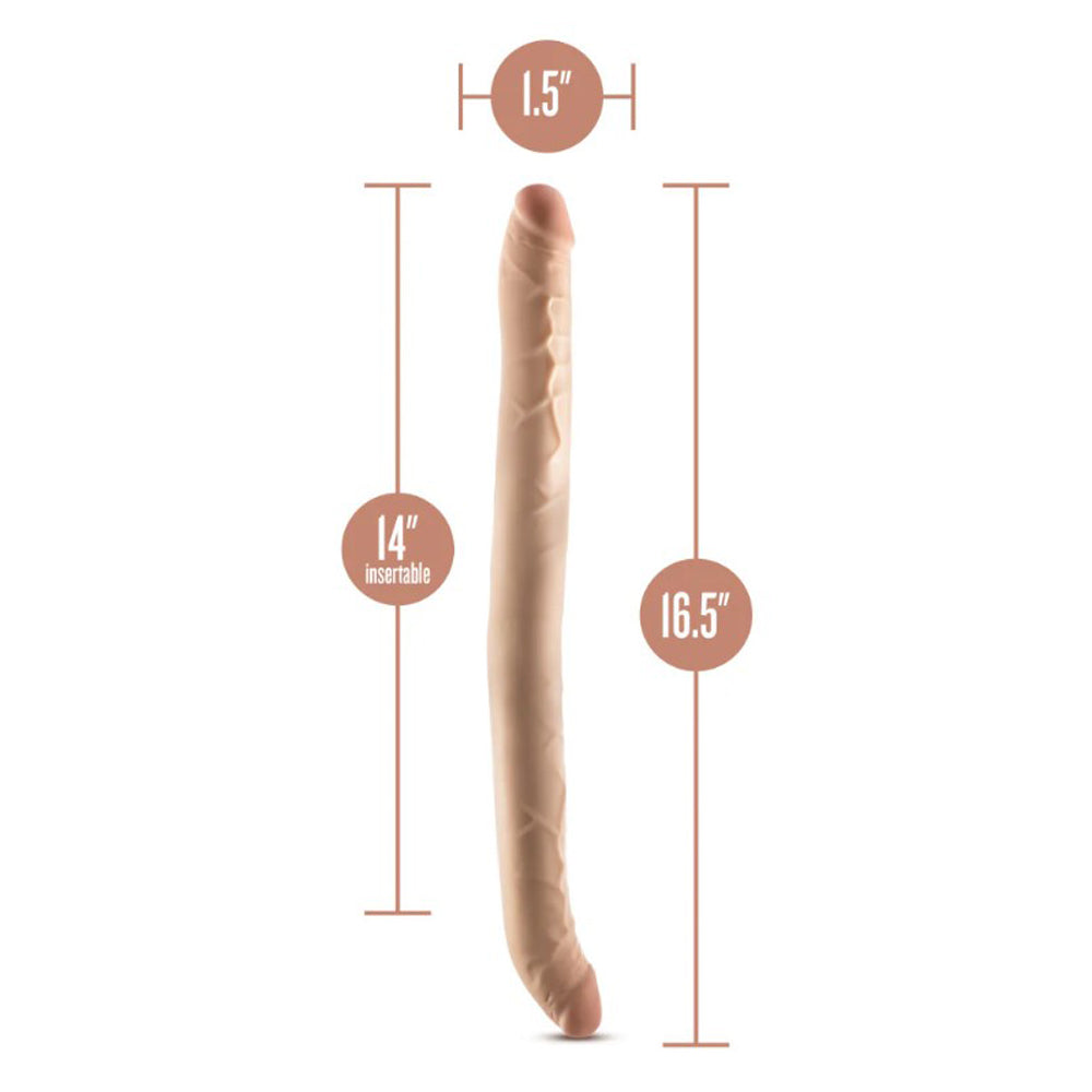Dr. Skin Plus 16.5” Posable Double Dong