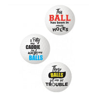 Balls deep golf ball sayings example photo
