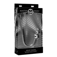 Meat hook beaded anal hook inside packaging.