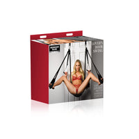 Black bedroom bliss door swing inside packaging.