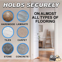 Big balls beige door stop floor type example photo.
