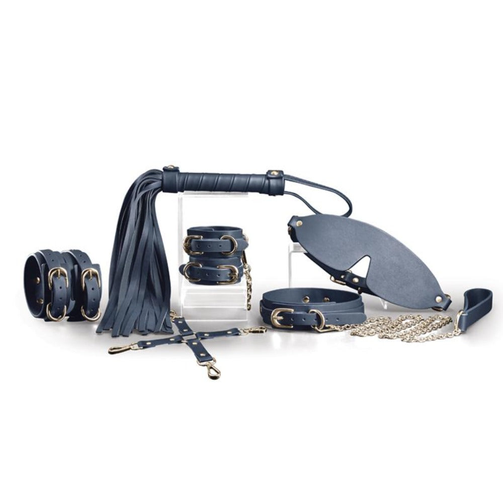 Navy 6 piece bondage collection example photo.