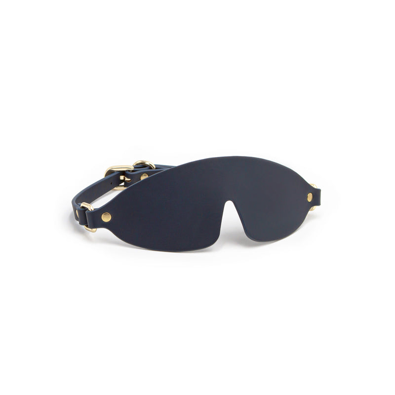 Navy couture blindfold example photo.