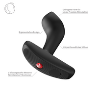 Black bootie vibe anal plug vibrator example photo.