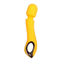Yellow vibrating wand featuring ring handle example photo.