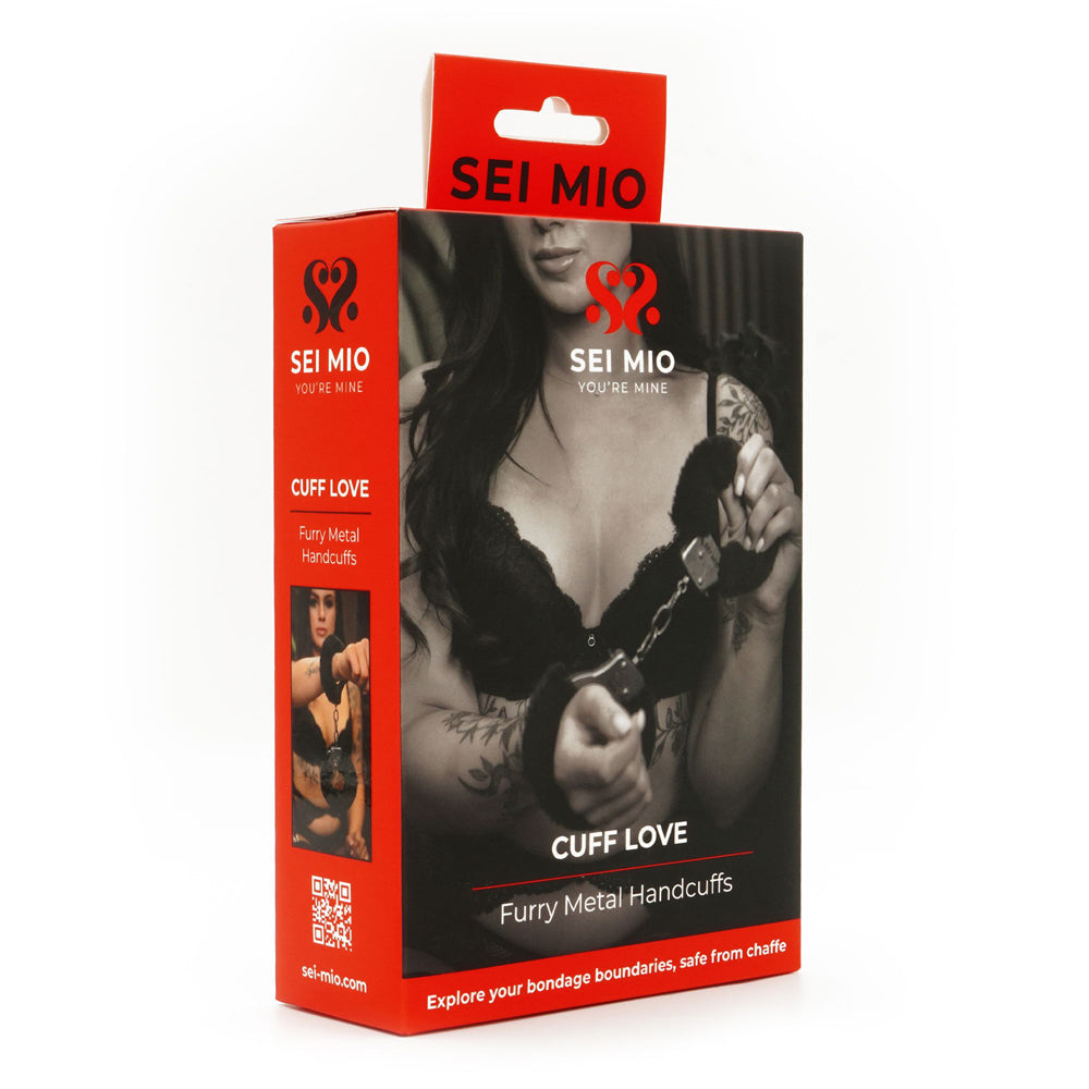SEI MIO Cuff Love Furry Metal Handcuffs