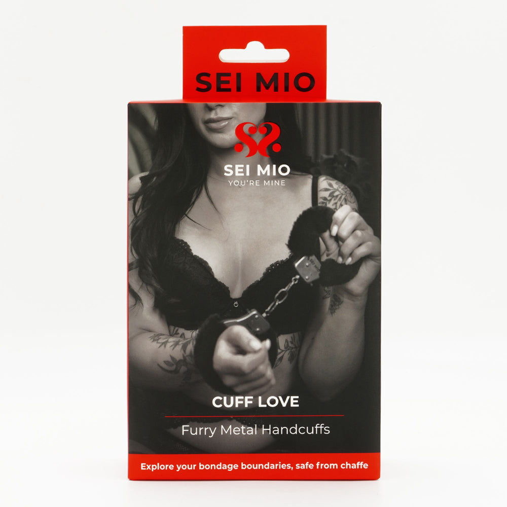 SEI MIO Cuff Love Furry Metal Handcuffs