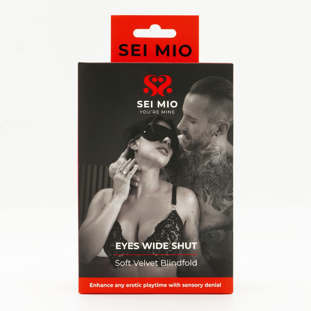 SEI MIO Eyes Wide Shut Velvet Blindfold
