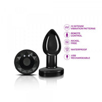 Black small anal plug information example photo.