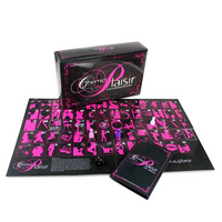 Chemin du plaisir french version beside packaging