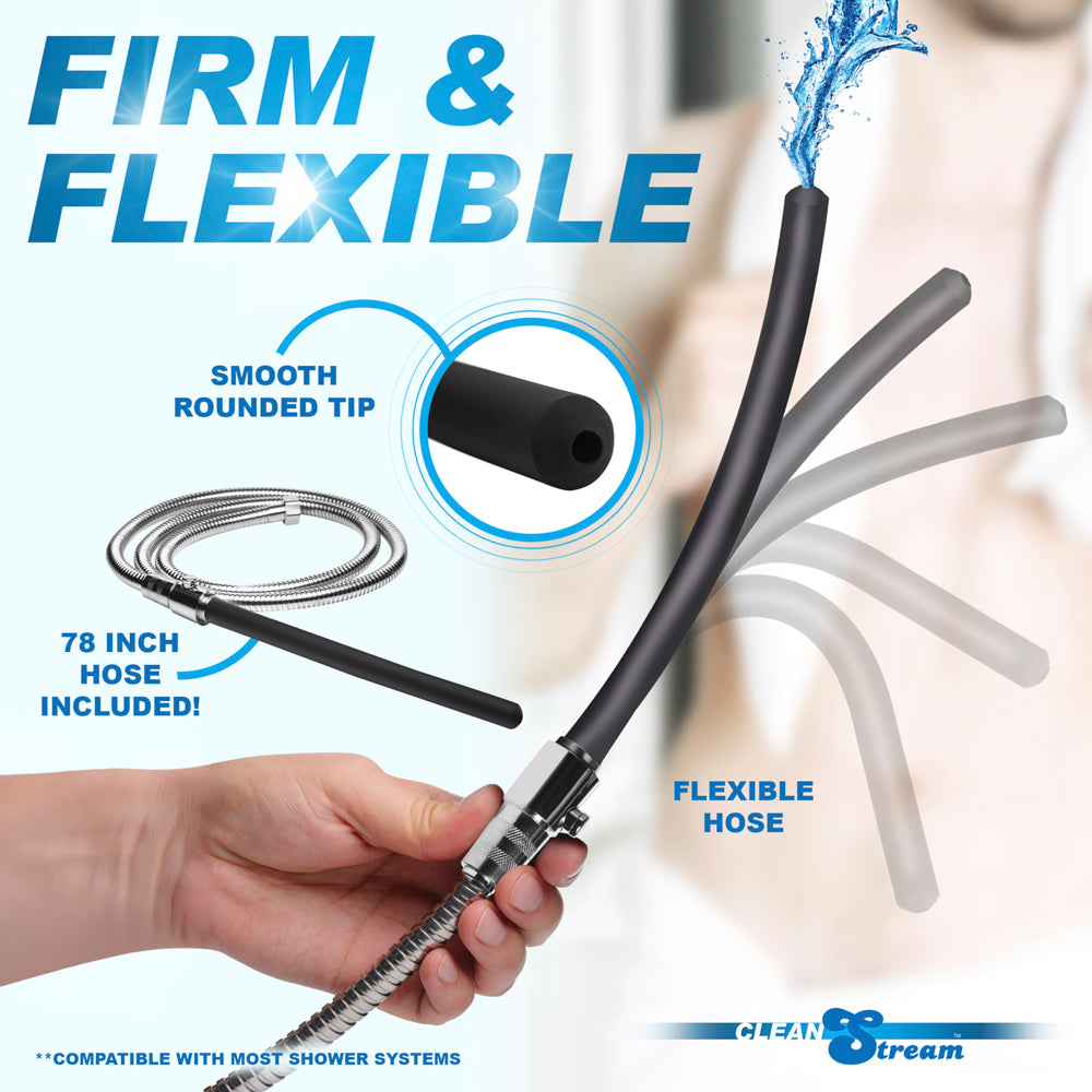 EZ-flow shower enema set description photo.