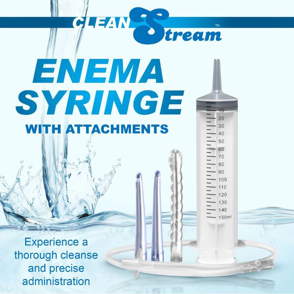 Enema syringe attachment example photo.
