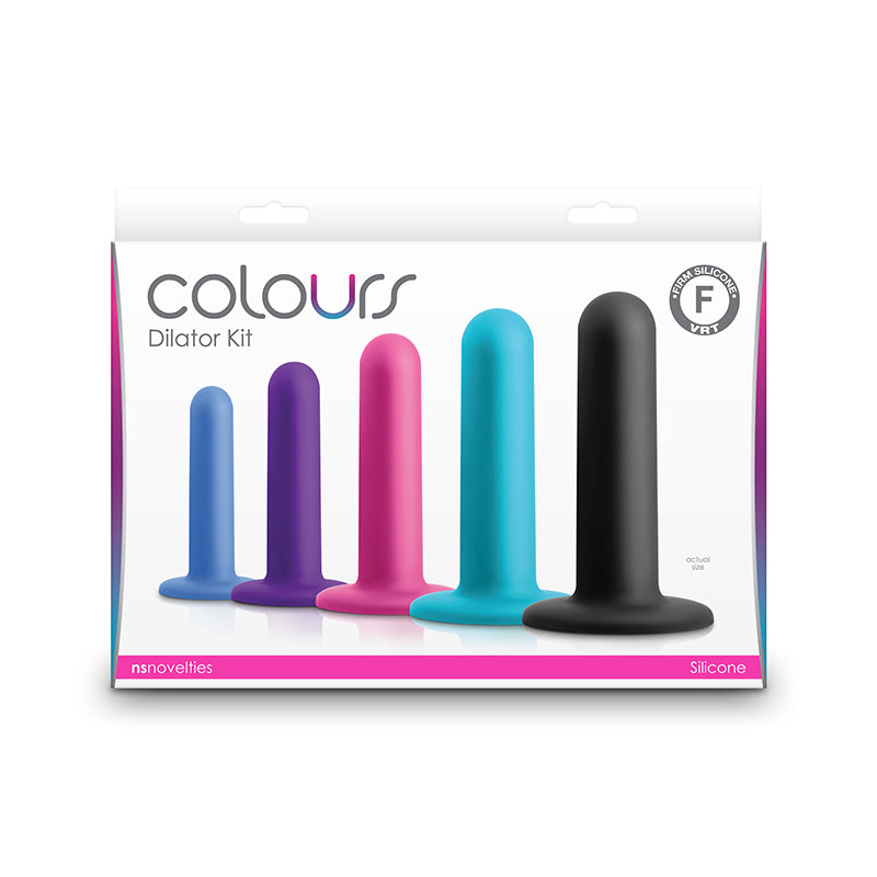 Colors dilator 5 piece kit inside packaging.