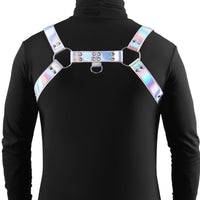 Silver Cosmo dare harness back adjustable straps example photo.