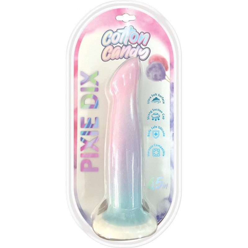 Cotton candy pixie dix 6.5'' dildo in packaging