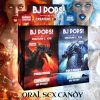 Bj pops edible candy cinnamon & spearmint mixture pack warming & cooling sensation 24pk.