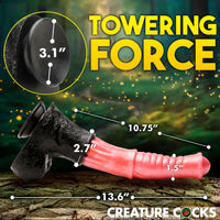 Giant centaur XL dildo measurement photo.